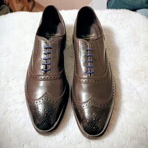 Rare Men's Allen Edmonds Brown Leather Jefferson Brogue Shoes Size 14 3E